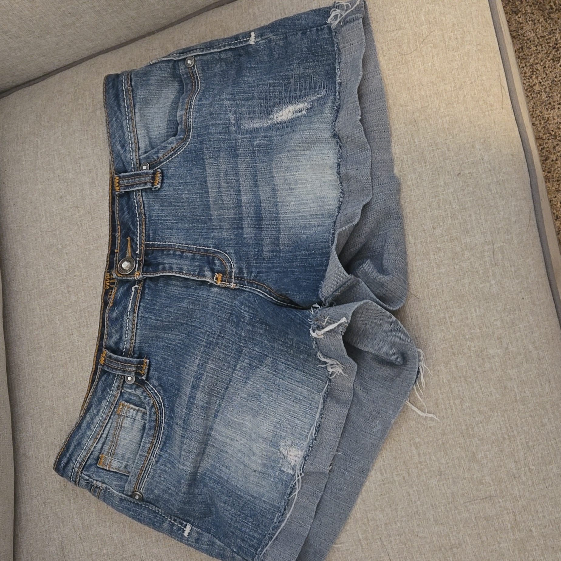 Cuffed Denim Short